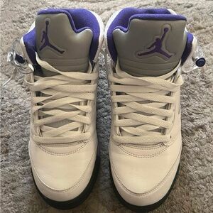 Jordan Sneakers - White and Purple